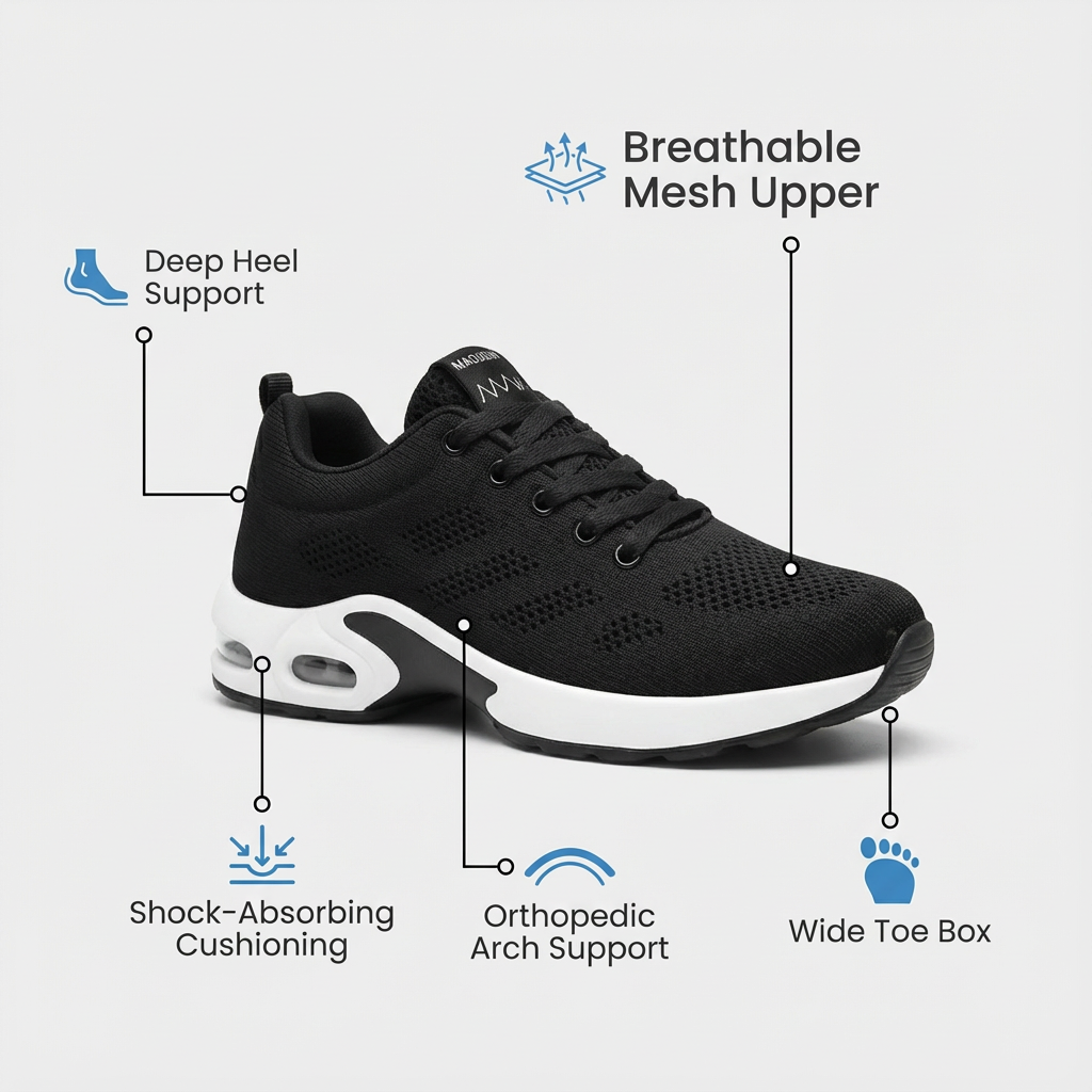 Orthora Pro – 12-Stunden-Schuh für Erleichterung bei Fersen- und Plantarfasziitis (Unisex)