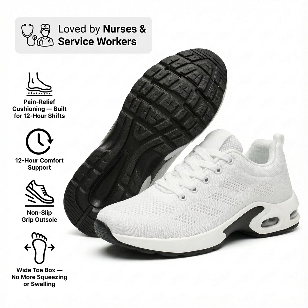 Orthora Pro – 12-Stunden-Schichtschuhe zur Linderung von Fersen- und Plantarfasziitis (Unisex)