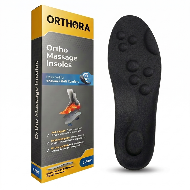 Orthora Massage-Einlegesohlen – 12 Stunden Schichtkomfort