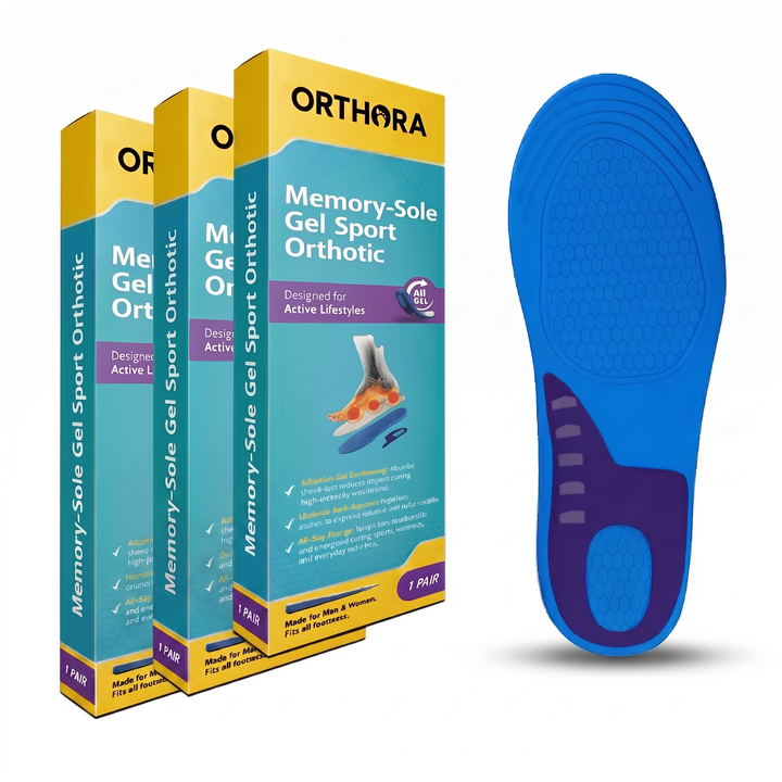 3er-Pack Memory-Sole Gel Sport Orthopädische Einlagen