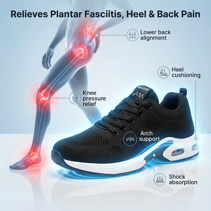Orthora Pro – 12-Stunden-Schuh für Linderung von Fersen- und Plantarfasziitis (Unisex)