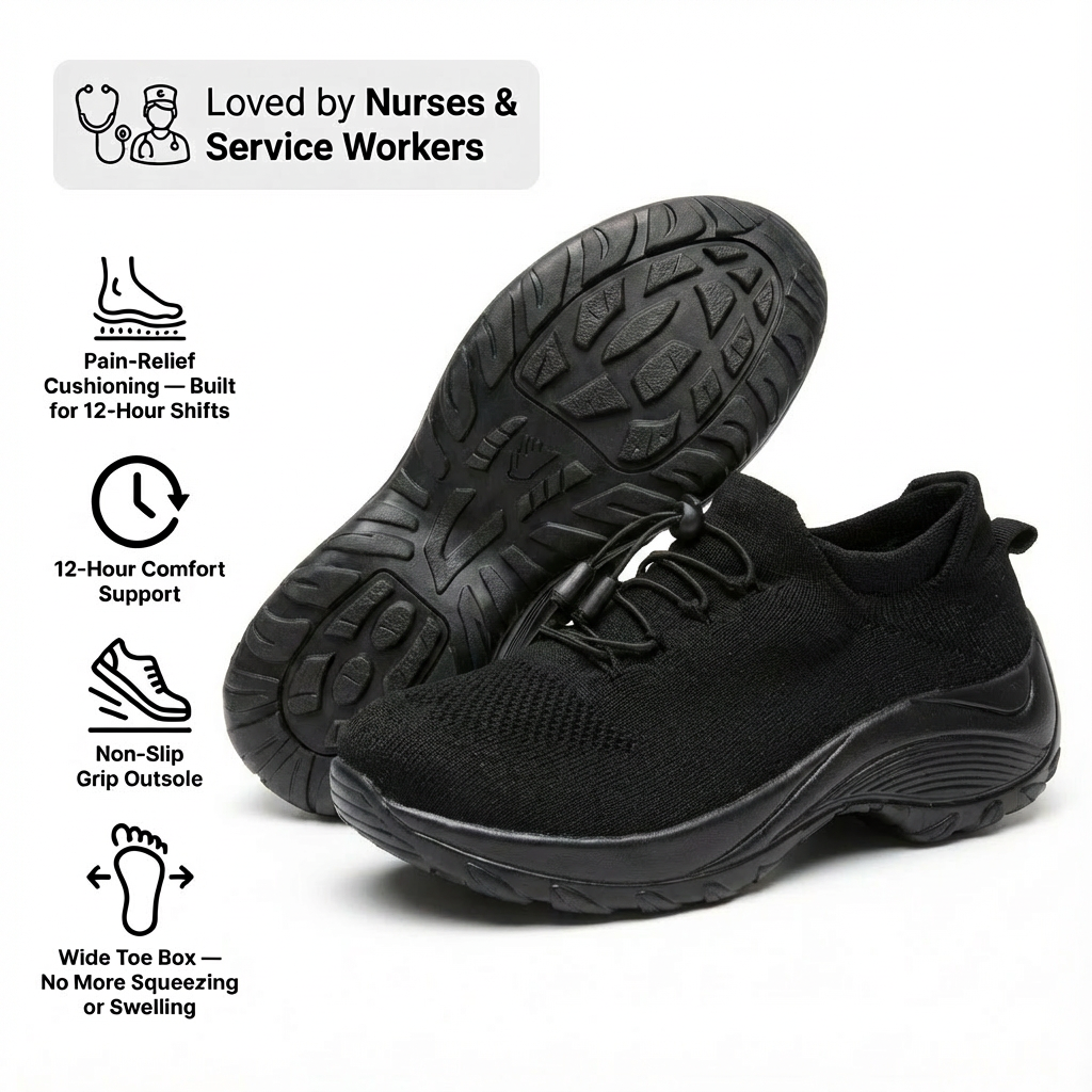 ShiftPro – 12-Stunden-Komfortschuhe zur Linderung von Fersen- und Plantarfasziitis