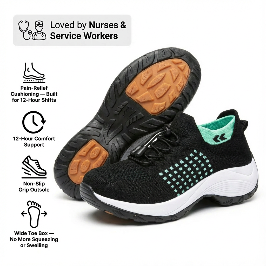ShiftPro – 12-Stunden-Komfortschuhe zur Linderung von Fersen- und Plantarfasziitis