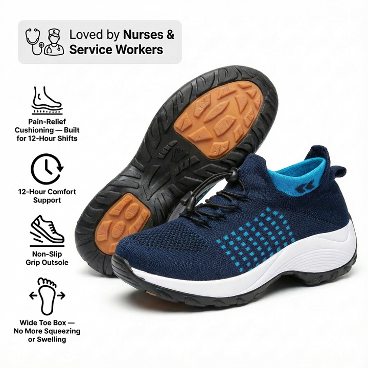 ShiftPro – 12-Stunden-Komfortschuhe zur Linderung von Fersen- und Plantarfasziitis (BOGO)