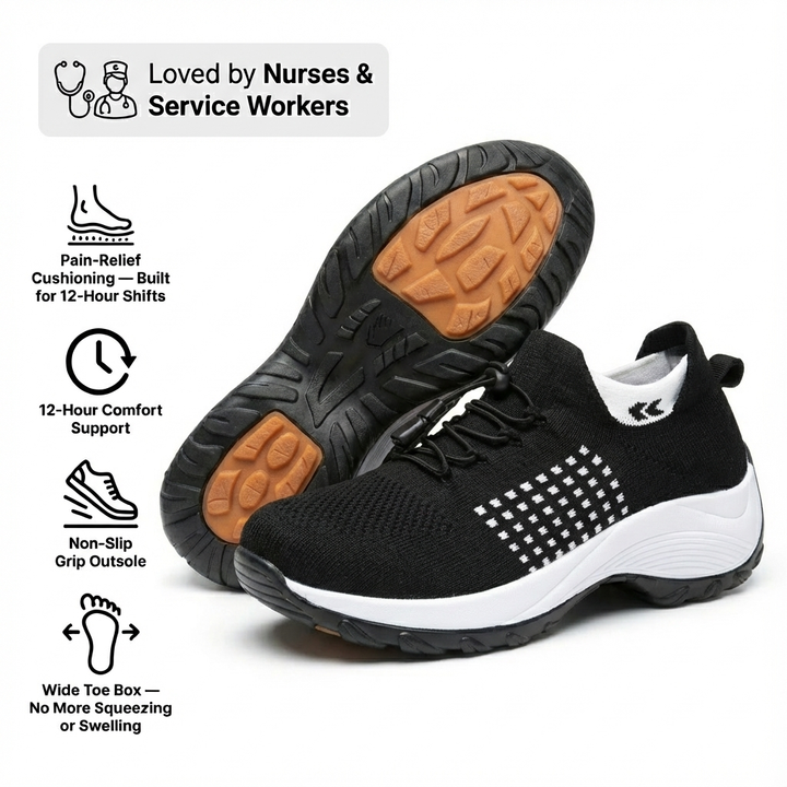 ShiftPro – 12-Stunden-Komfortschuhe zur Linderung von Fersen- und Plantarfasziitis