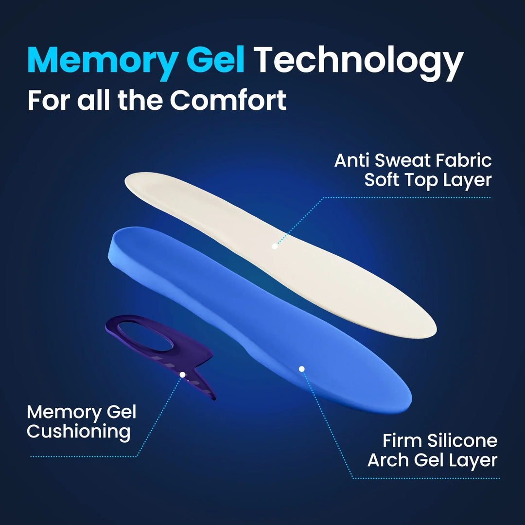 Memory-Sole Gel Sport Orthopädische Einlagen
